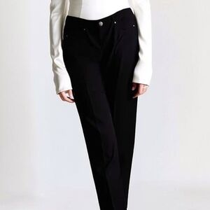 Seven7 Women's Black Straight Leg Pants